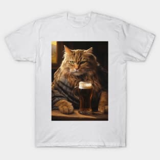 Funny Cat Beer T-Shirt